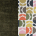 Derry Dark Moss. Jigsaw Pink and Ochre accent 93006