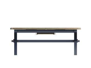 Cotswold Painted cross leg dining table (200cm) (blue)