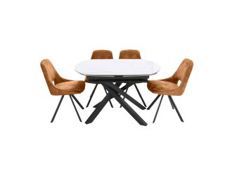 Abby Table + 4 chairs