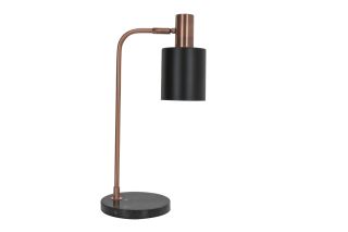 Black and copper metal retro table lamp