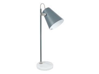 Lamp Grey and Satin Nickel Task table lamp