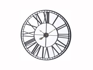 Accessories Oversized skeleton mirror clock