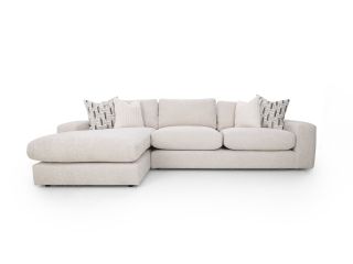 Starck Extra large chaise sofa (rhf arm/lhf chaise) (wooden arms) - type C