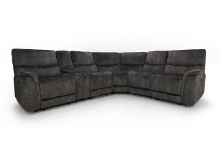 Colette 6 piece corner sofa (with 2 power recliners and console)