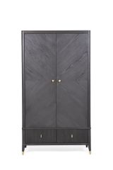 Ancelotti 2 door 2 drawer wardrobe Ebony