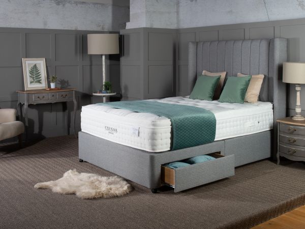 Signature Natural 3200 Single 2 drawer divan set