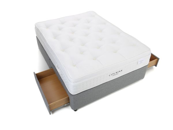 Signature Natural 3200 Single 2 drawer divan set