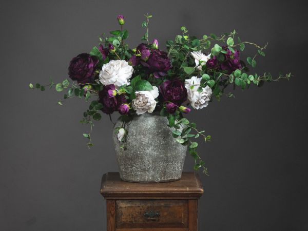 Aged Stone Ceramic vase