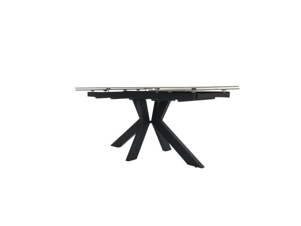 Charlotte Extending dining table (160/240cm) (Glossy Light Grey)