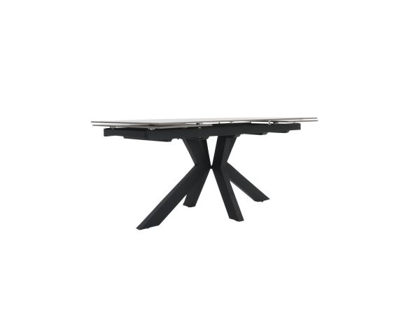 Charlotte Extending dining table (160/240cm) (Glossy Light Grey)