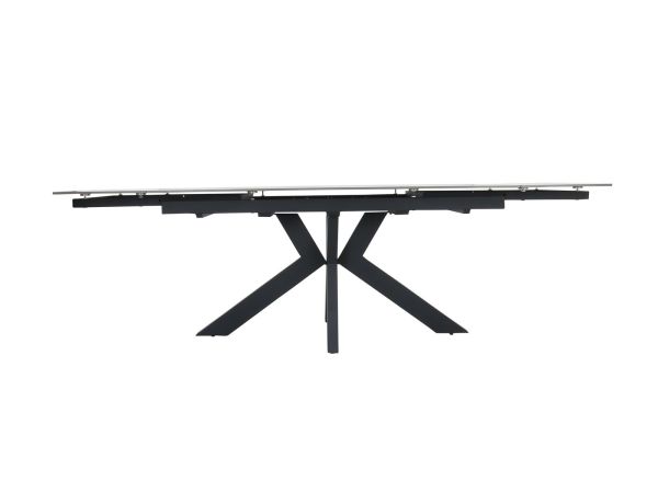 Charlotte Extending dining table (160/240cm) (Glossy Light Grey)