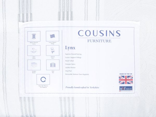 Lynx King size divan set with Cove headboard