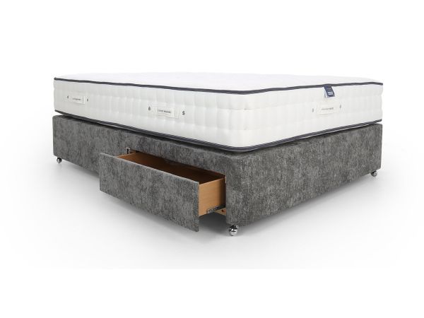 Backcare Ultimate 2000 Super king boutique collection zip and link 4 standard drawer divan set