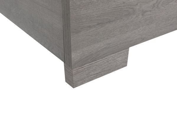 Mancini King size slatted base bed with fabric/led headboard