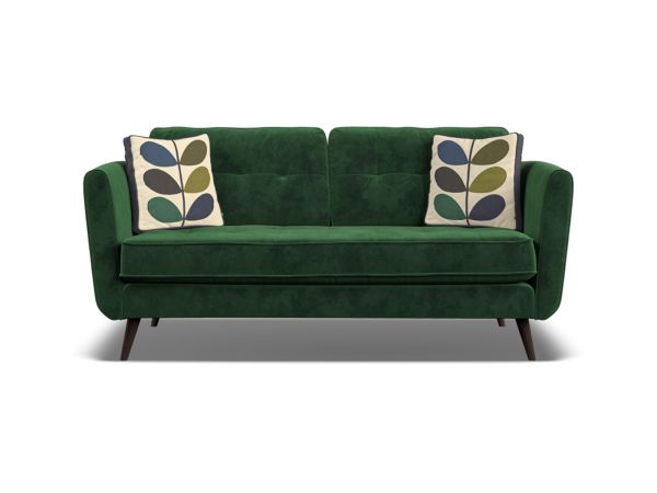 Ivy Medium Sofa Premium Plain - Fabric combination: Delphi Holly. Multi Stem Rockpool accent 94610