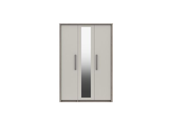 Southwell Tall 3 door wardrobe with mirror (flat pack)