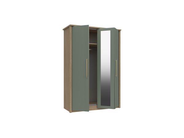 Salisbury 3 door bifold wardrobe with mirror