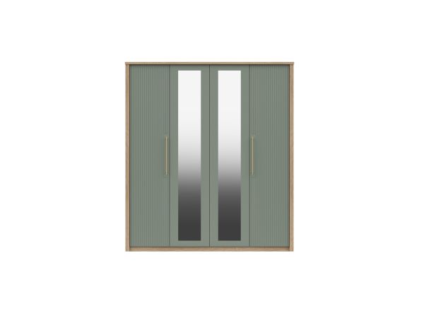 Salisbury 4 door wardrobe with 2 mirrors