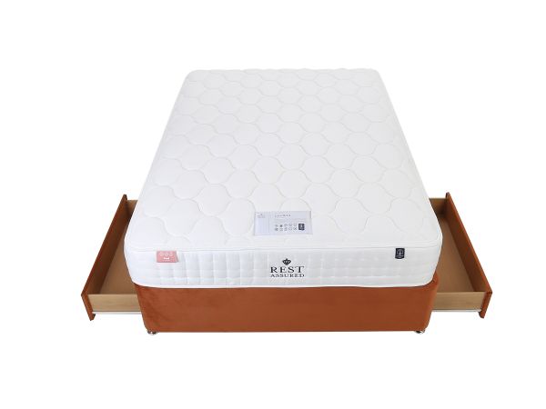Rowfield Double 2 drawer divan set (premium fabric)