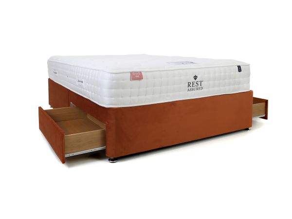 Rowfield Double 2 drawer divan set (premium fabric)