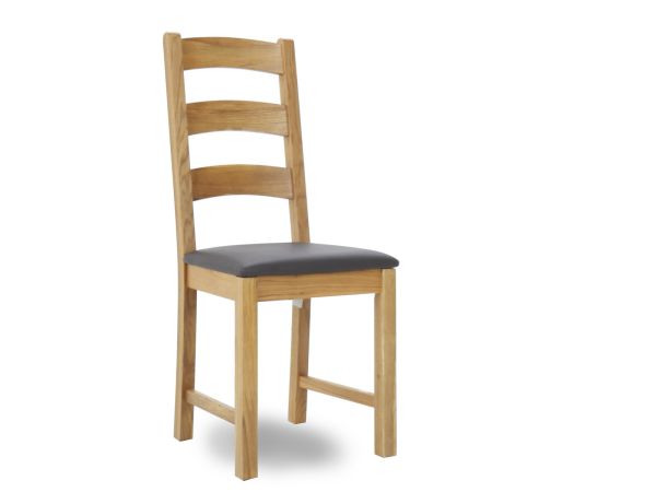 Winchester Ladder back dining chair (brown pu)