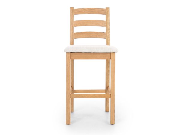 Alderminster Bar stool with beige cushion