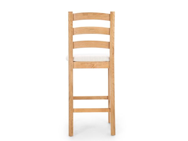 Alderminster Bar stool with beige cushion