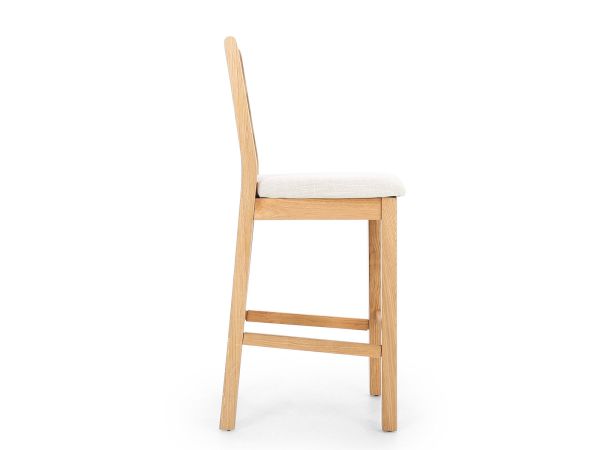 Alderminster Bar stool with beige cushion