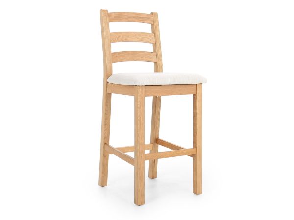 Alderminster Bar stool with beige cushion