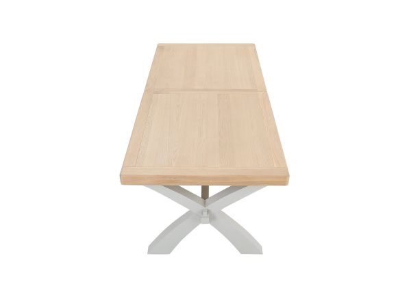 Andover Cross leg extending dining table (200/245cm) (taupe)