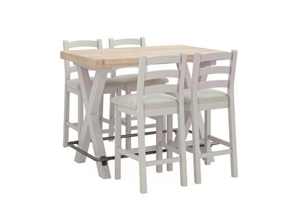 Andover Bar stool with cushion (beige) (taupe)