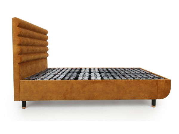Arc 180 x 200cm super king adjustable bed with Vectra headboard Gold