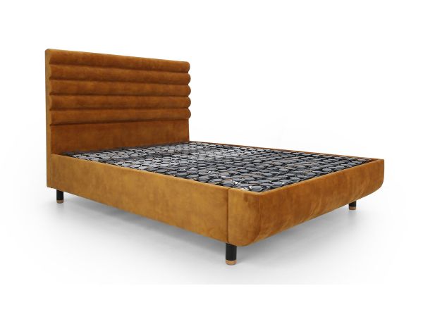 Arc 180 x 200cm super king adjustable bed with Vectra headboard Gold