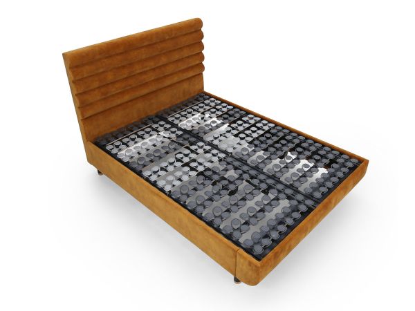 Arc 180 x 200cm super king adjustable bed with Vectra headboard Gold