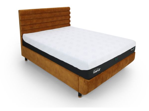 Arc 180 x 200cm super king adjustable bed with Vectra headboard Gold