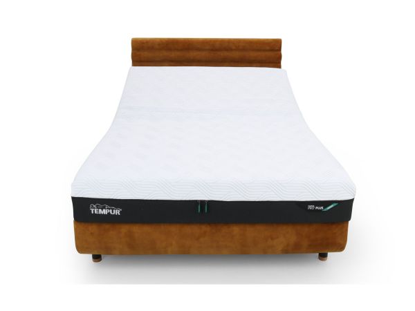 Arc 180 x 200cm super king adjustable bed with Vectra headboard Gold