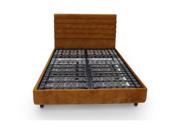 Arc 180 x 200cm super king adjustable bed with Vectra headboard Gold