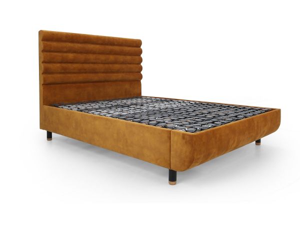 Arc 180 x 200cm super king adjustable bed with Vectra headboard Gold