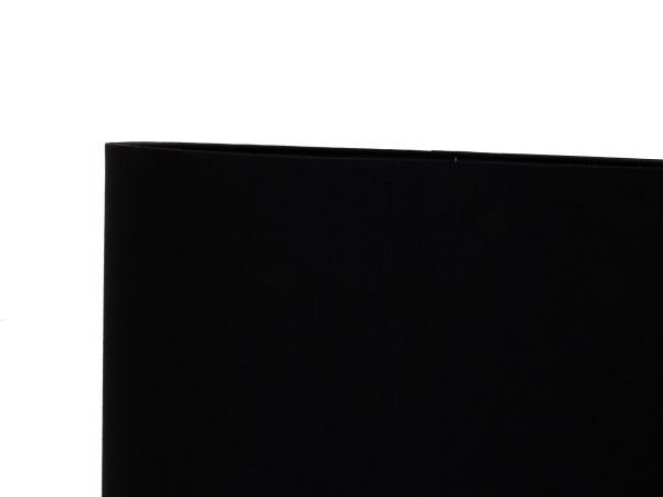 Lamp Black geo art deco table lamp with black drum shade