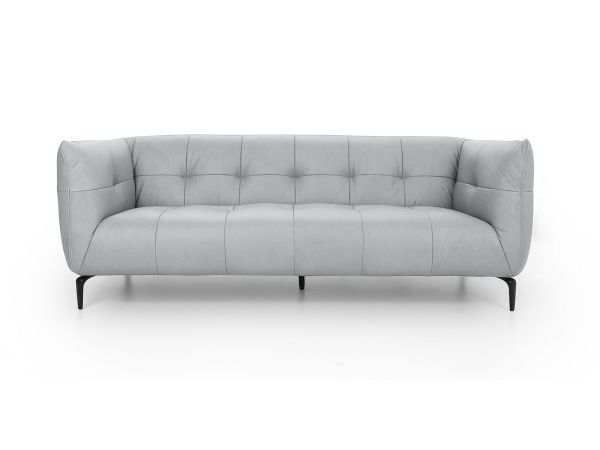 Imogen 3 seater sofa - type H/H Ranger Leather - Select your leather colour: H8332 Light Grey 90069