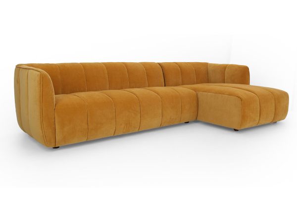 Piave 3 seater chaise sofa (rhf chaise) - type 20 Fabric