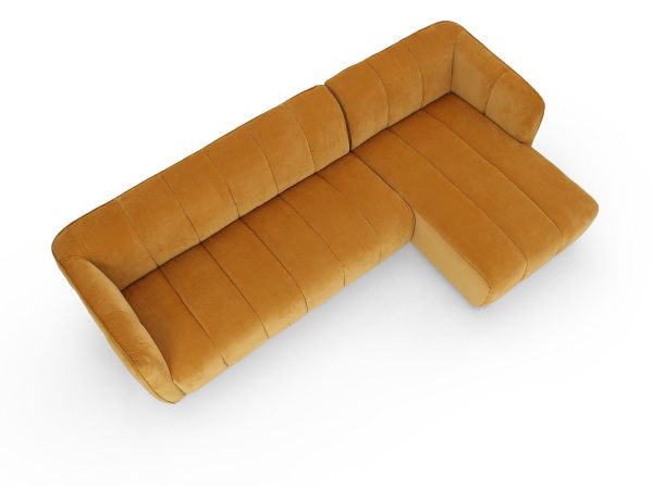 Piave 3 seater chaise sofa (rhf chaise) - type 20 Fabric