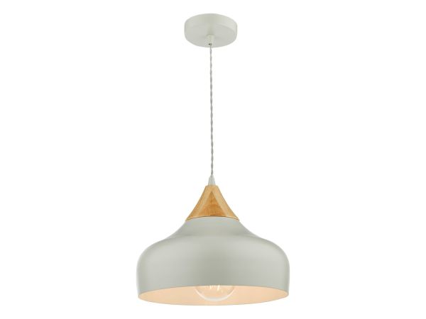 Gaucho 1 light pendant (grey)