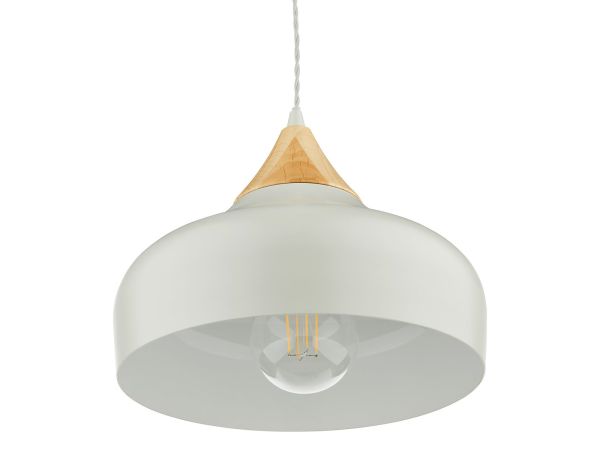 Gaucho 1 light pendant (grey)