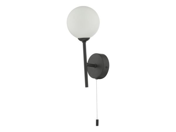 Cohen Wall light (matt black opal glass)