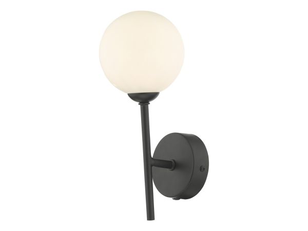 Cohen Wall light (matt black opal glass)