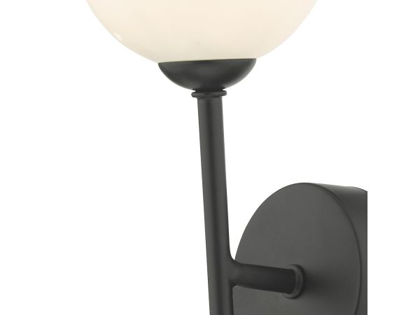 Cohen Wall light (matt black opal glass)