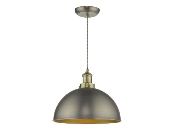 Governor Pendant (antique chrome/antique brass)