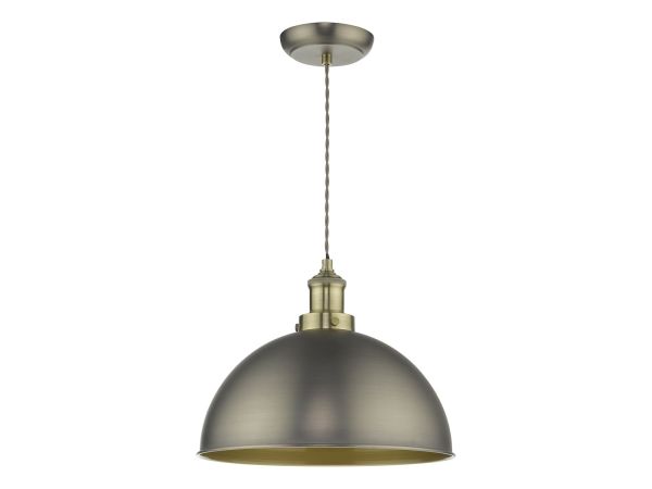 Governor Pendant (antique chrome/antique brass)