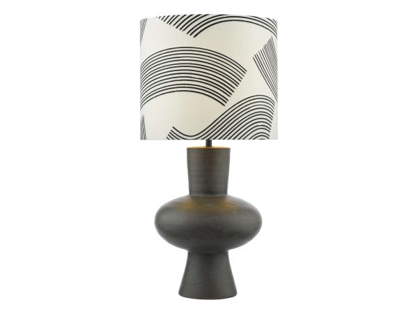 Miho Table lamp black/bronze with shade